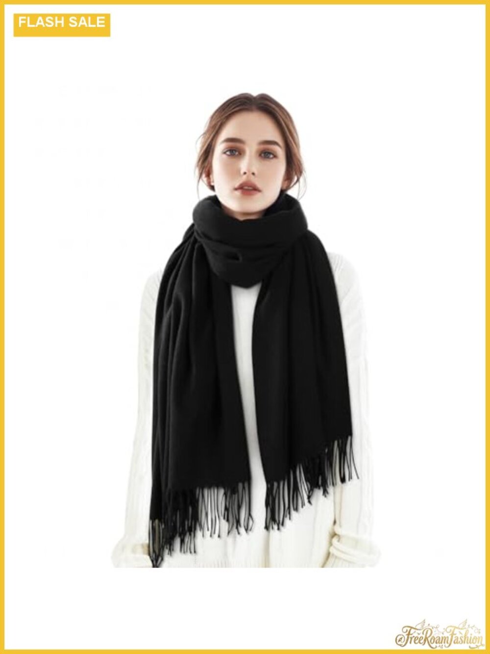 Women's Winter Scarf Pashmina Shawl Wrap Long Blanket Scarf Soft Cozy